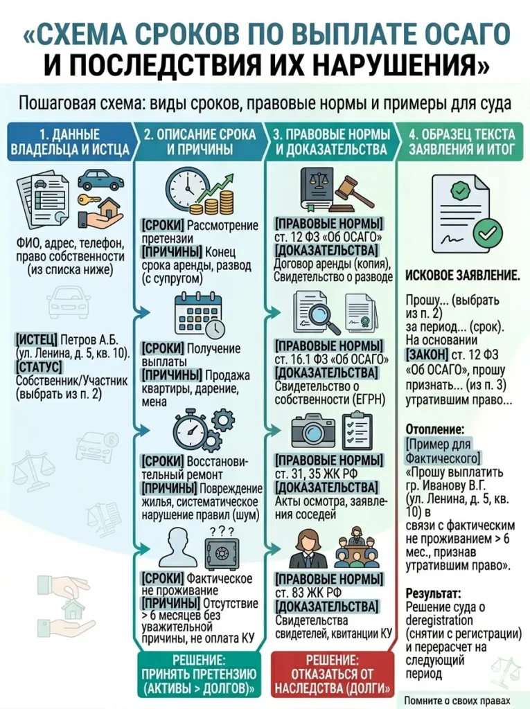 Схема страховая не выплачивает по ОСАГО что делать сроки